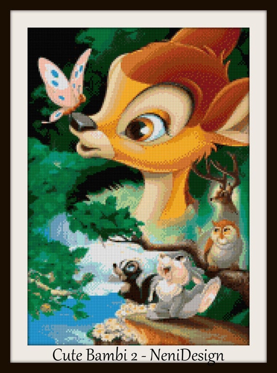 Cute Bambi 2 Cross Stitch Pattern Bambi Pattern Bambi Cross Stitch