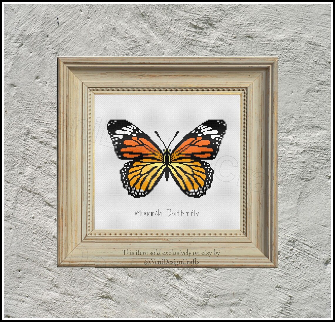 Monarch Butterfly Cross Stitch Pattern Butterfly Cross Stitch - Etsy