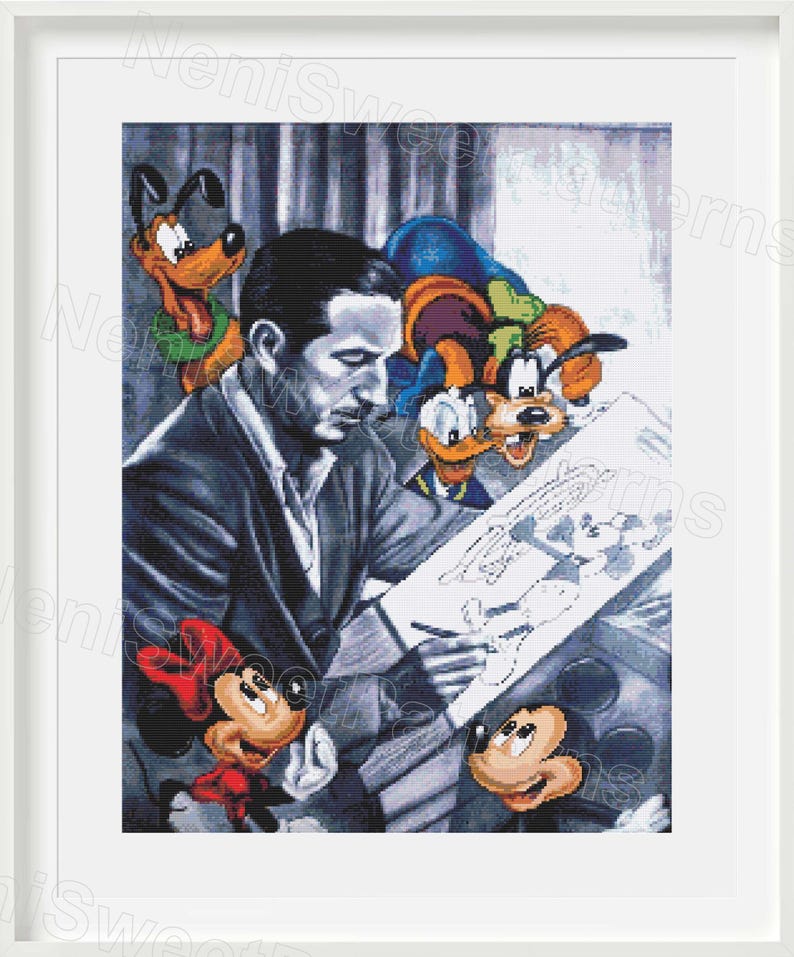 Héroes 2 compatible con Pattern Keeper DIY punto de cruz Mickey patrón de punto de cruz Decoración de habitación infantil Héroe de cuento punto de cruz Bordado imagen 3