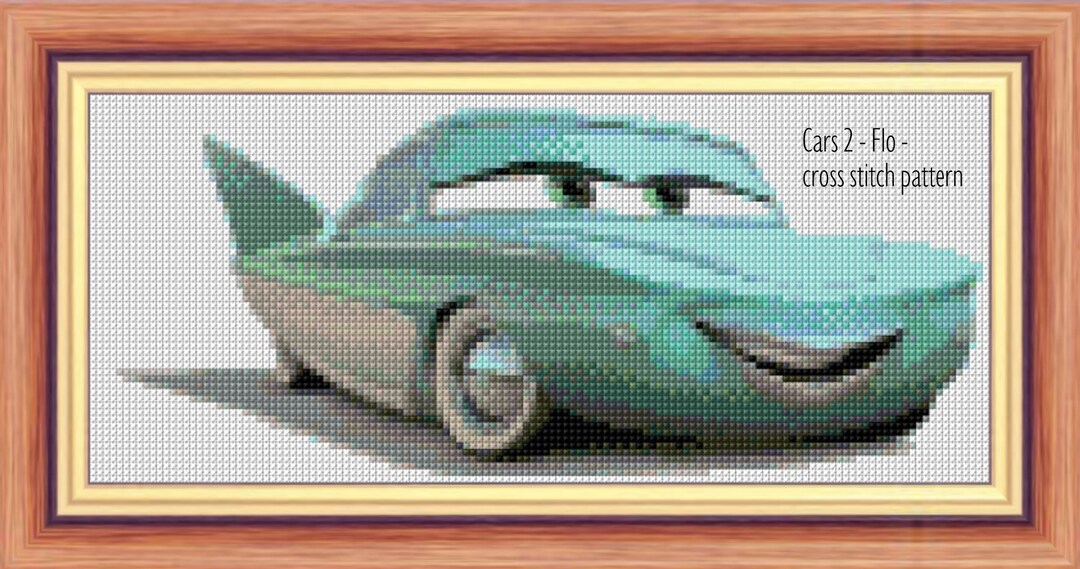 カーズ2 フロー クロスステッチパターン フロー クロスステッチ カーズ