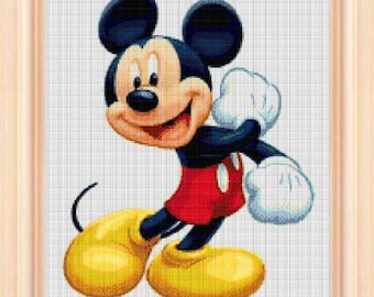 Mickey Mouse Cross Stitch Pattern Cross Stitch Heroes Kids Room