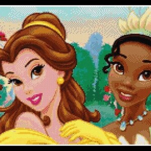 Spring Princesses Cross Stitch Pattern, Tale Heroes DIY (PDF Pattern ...