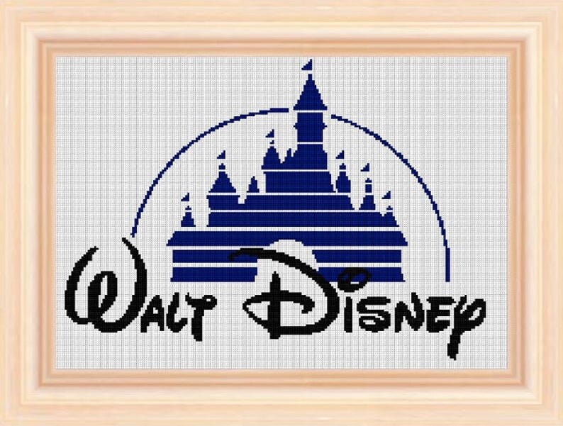Logo Cross stitch pattern Cross stitch logo Kids room Etsy Cross stitch logo