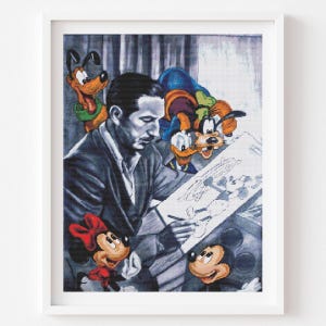 Heróis 2 compatível com Pattern Keeper DIY ponto cruz padrão de ponto cruz Mickey decoração de quarto infantil ponto cruz herói conto bordado