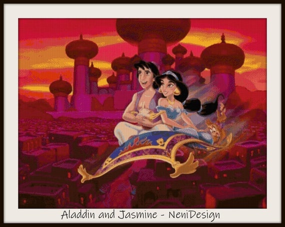 Disney Jasmine コースター 2枚セット Aladdin and Princess Jasmine