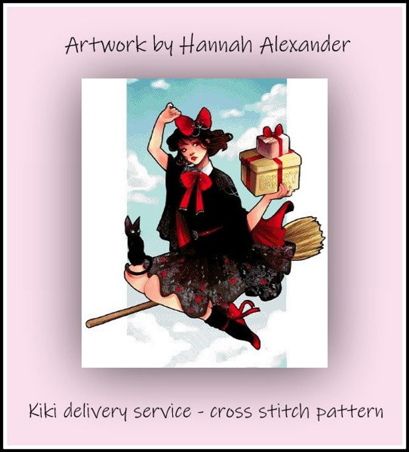 Kiki Delivery Service Artwork By Hannah Alexander Cross Etsy