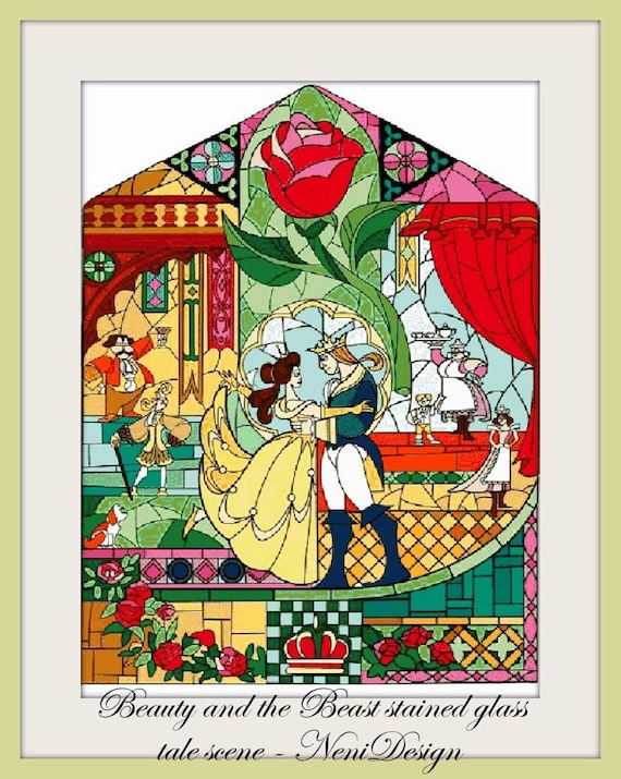 Beauty And The Beast Stained Glass Patterns Done By @artbybetzyloo!