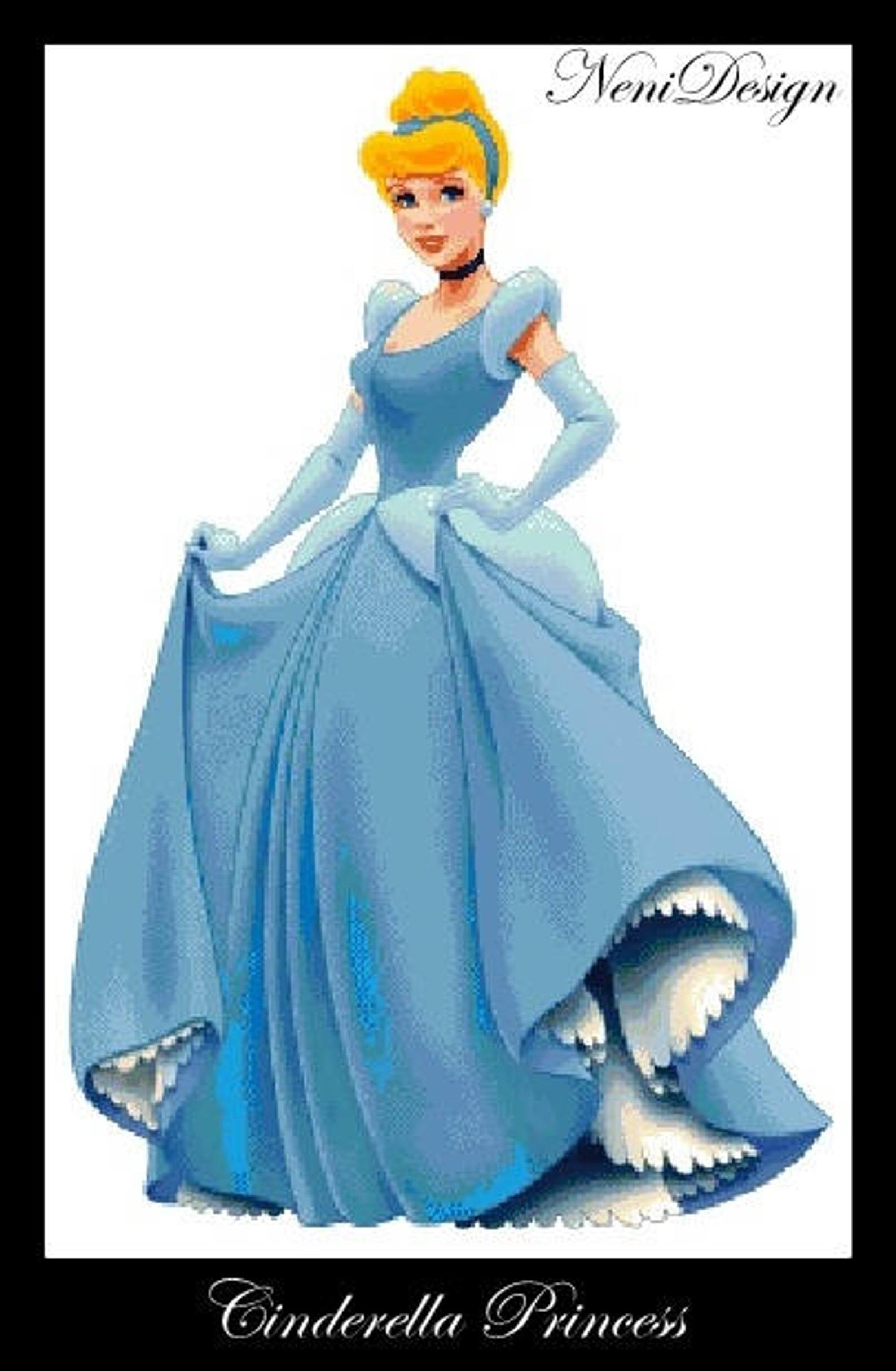 14 Princess Full Figure Large Package Cross Stitch Pattern - Etsy