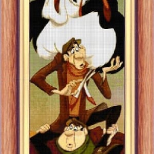 Haunted Mansion Cruella de Vil Cross stitch pattern DIY haunted mansion DIY halloween cross stitch Cruella de Vill Villains pattern