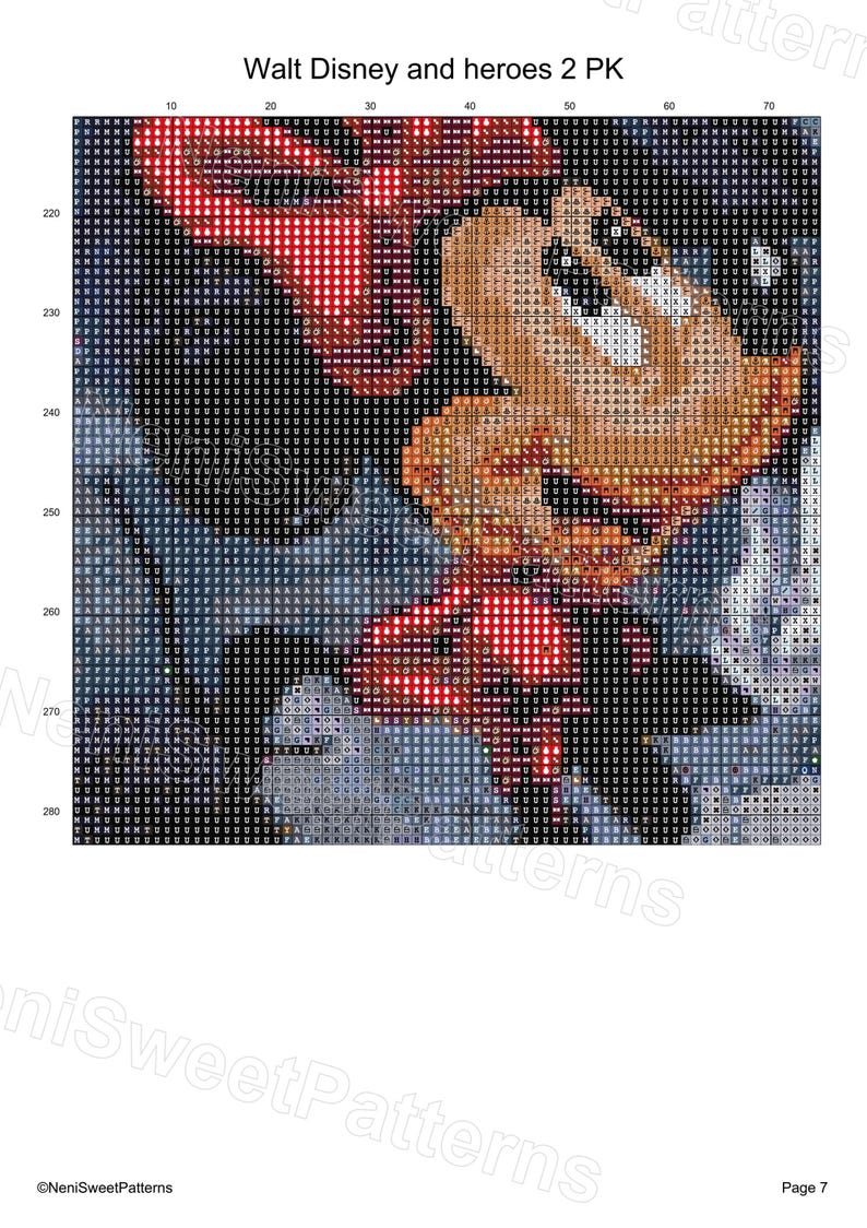Héroes 2 compatible con Pattern Keeper DIY punto de cruz Mickey patrón de punto de cruz Decoración de habitación infantil Héroe de cuento punto de cruz Bordado imagen 4