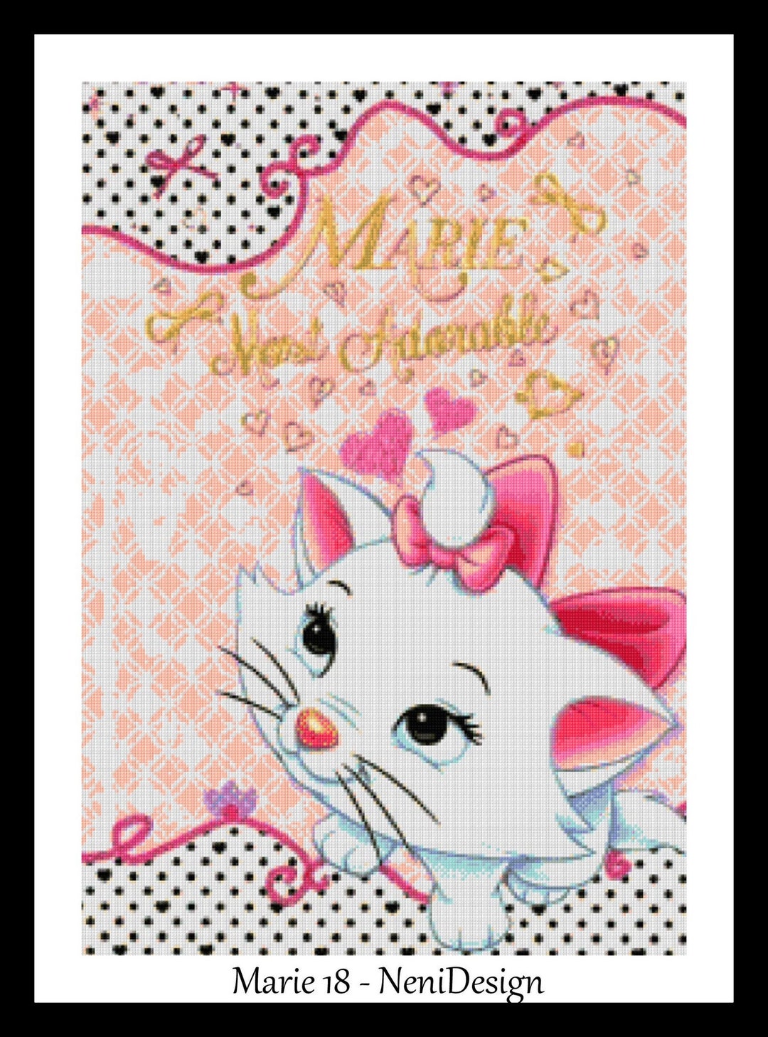 Marie 18 Cross Stitch Pattern Tale Heroes Cross Stitch DIY Marie Cross ...