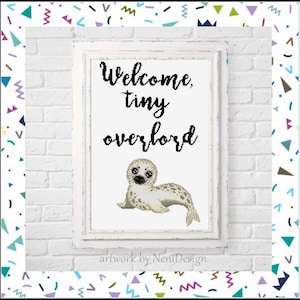 New Born Baby Boy Birth Announcement Embroidery Cross Stitch Pattern, Nursery Room Xstitch Decor, Baby Gift Idea, Kids room decor, animal