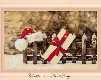 Christmas Cross stitch pattern Holiday pattern Home decor Wall decor DIY christmas gift Beautiful christmas pattern