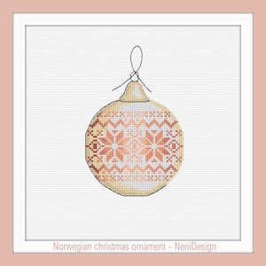 Norwegian christmas ornament 1, cross stitch pattern, cross stitch, christmas, chrismas ornament, christmas ornament cross stitch, ornament