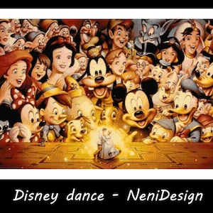 Hjältedans Korsstygnsmönster Barnrumsdekoration Saga hjälte korsstygn DIY Musse och vänner Modernt barnrum DIY saga hjälte mönster