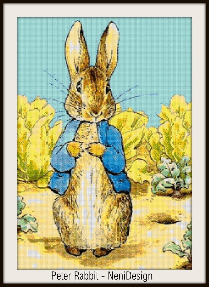 Peter Rabbit Cross Stitch Pattern Peter Rabbit Pattern Peter Etsy