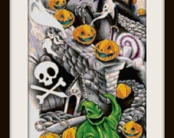 Nightmare Before halloween Cross stitch pattern Room decoration Nightmare Before DIY halloween Halloween decoration DIY cross stitch pattern