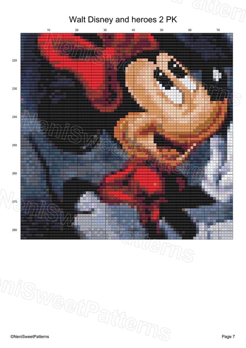Héroes 2 compatible con Pattern Keeper DIY punto de cruz Mickey patrón de punto de cruz Decoración de habitación infantil Héroe de cuento punto de cruz Bordado imagen 6