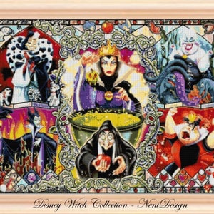 Heroes 4, Witch Collection Cross stitch pattern Cross stitch Witch Kids room decoration DIY Witch DIY villains Modern kids room decoration