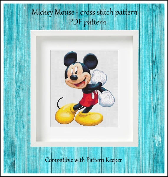 Mickey Mouse Cross Stitch Pattern Tale Heroes - Diy Mickey Mouse Home Decor Mickey Mouse Cross Stitch Pattern Tale Heroes - Diy Mickey Mouse Home Decor