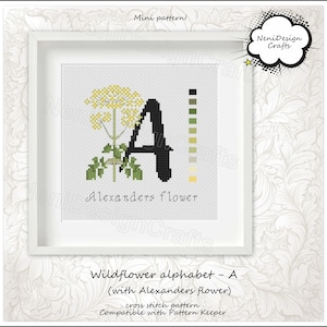 Wildblumen Alphabet A Buchstabe Alexander Blume Blumenalphabet Wohndekor Minimuster Romantische Zimmerdekoration Schöne Wildblumen Floral
