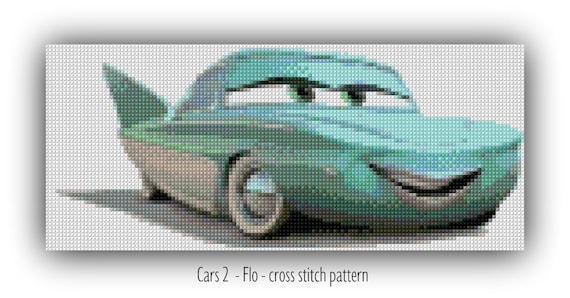 カーズ2 フロー クロスステッチパターン フロー クロスステッチ カーズ