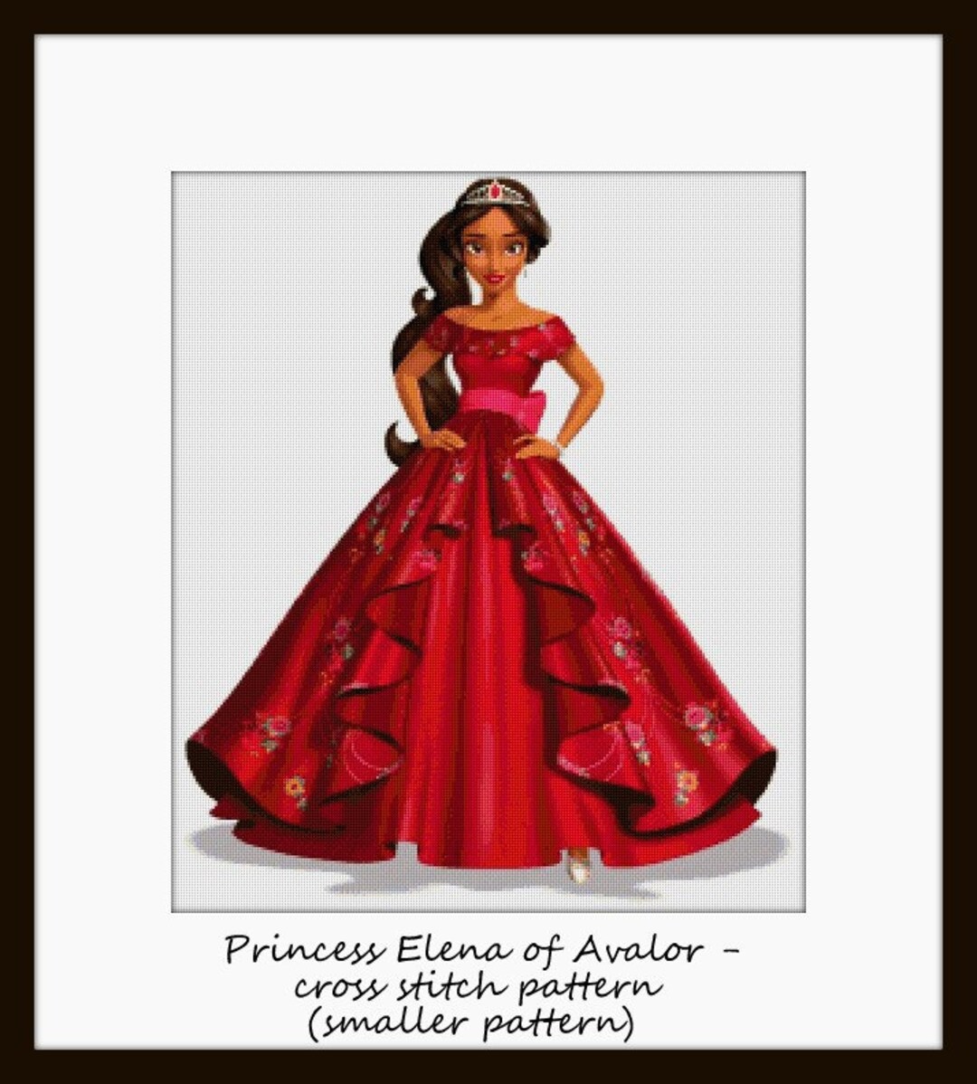 princess elena dress pattern Princess Elena of Avalor Smaller Pattern, Cross Stitch Pattern, Cross  Stitch Elena Princess, Cross Stitch, Elena, PDF Pattern, Elena Pattern