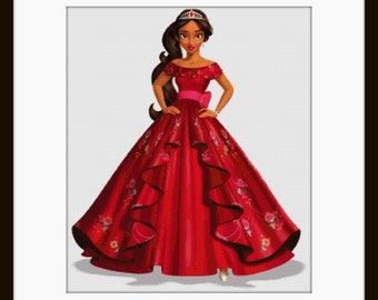 princess elena dress pattern Princess Elena of Avalor Smaller Pattern, Cross Stitch Pattern, Cross  Stitch Elena Princess, Cross Stitch, Elena, PDF Pattern, Elena Pattern