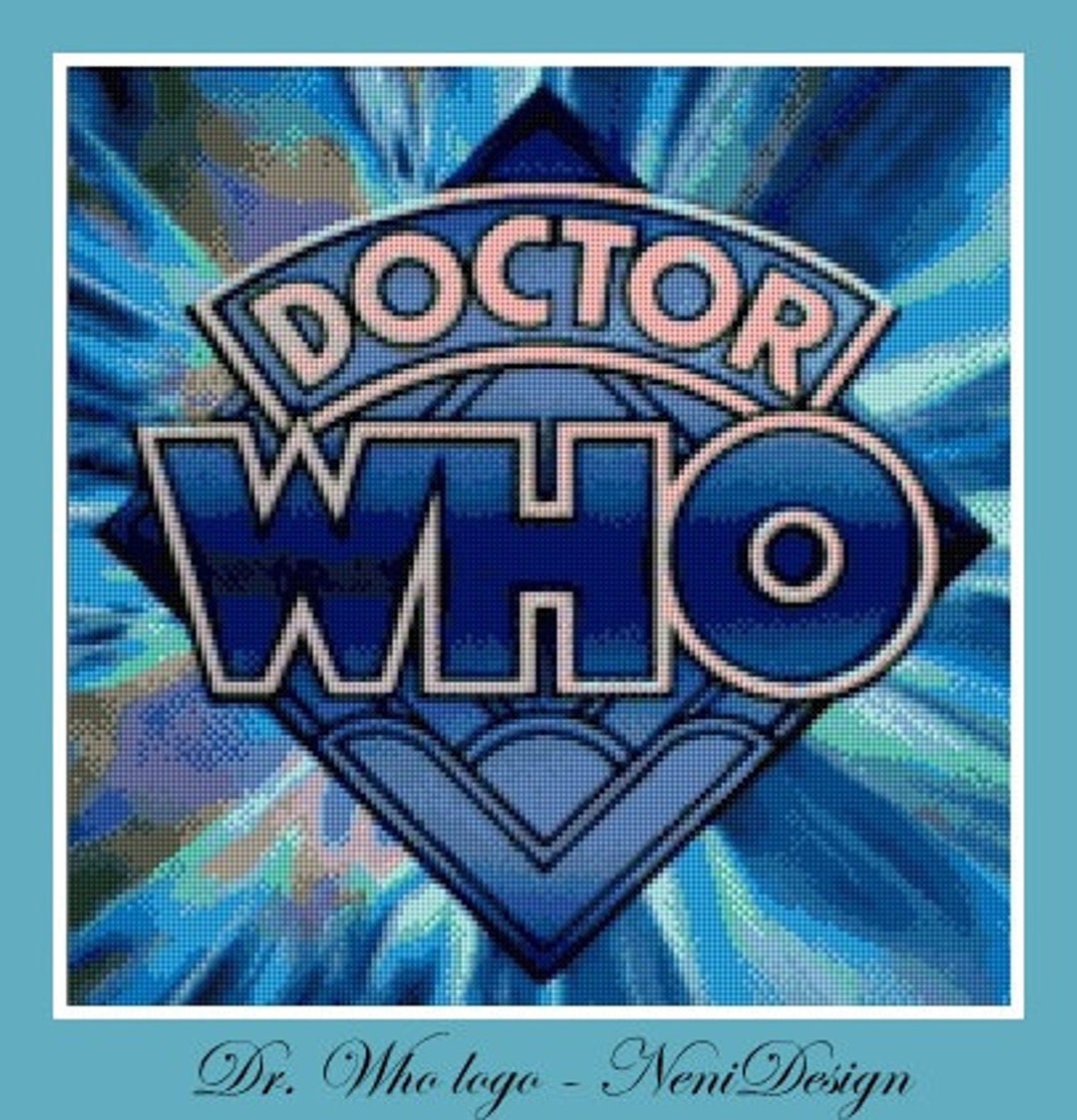 Dr Flag Pattern Dr. Who Logo Cross Stitch Pattern, DIY Room Decor (PDF Pattern) - Etsy