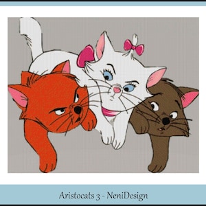 Aristocats 3 Cross Stitch Pattern Aristocats Cross Stitch - Etsy