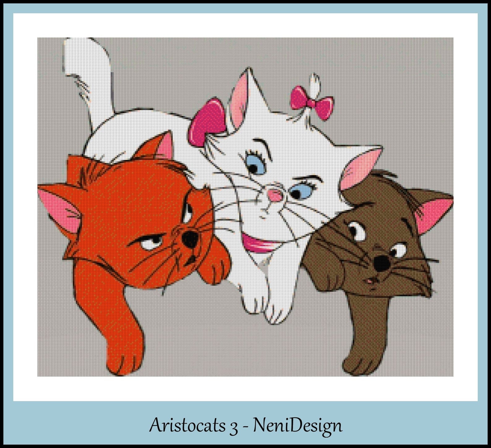 Aristocats 3 Cross Stitch Pattern Aristocats Cross Stitch Etsy