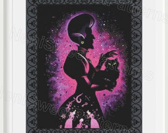 Lady Tremaine Cross Stitch Pattern, Dark Fantasy Villain (PDF Pattern)