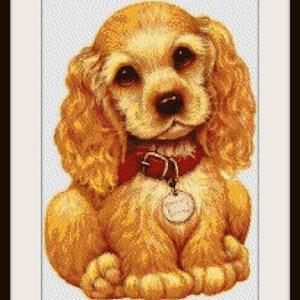 Cute Puppy, cross stitch pattern, cross stitch dog, dog pattern, dog, dog cross stitch, puppy pattern, puppy, PDF pattern, instant download