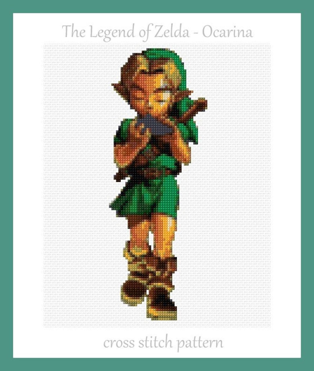 The Legend of Zelda Ocarina the Legend of Zelda Cross Stitch