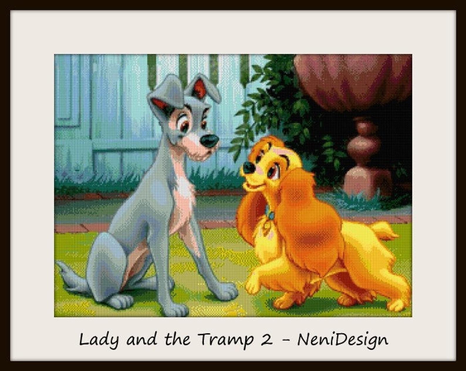 Lady and the Tramp 2 Cross Stitch Pattern Lady Pattern Lady Etsy
