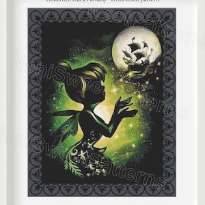 Tinkerbell Dark Fantasy Cross Stitch Pattern (PDF)