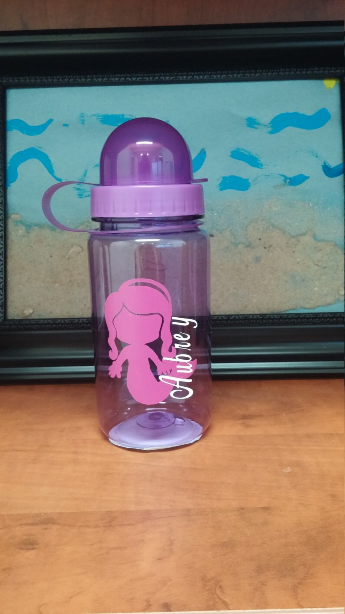 Kids water bottle toddler water bottle pop top water bottle Etsy