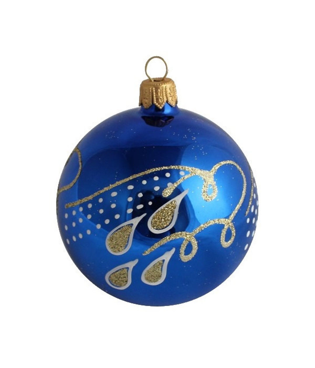 Christmas Ornamentchristmas Bauble Baubles Glass Etsy
