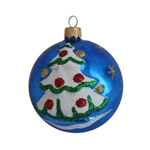 Christmas Baubles, Baubles, Glass Baubles,Christmas Ornaments, Christmas Decorations,Christmas Tree Ornaments-Christmas Ornament Tree Blue