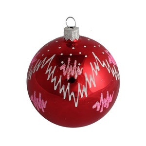 Christmas Baubles, Baubles, Glass Baubles,Christmas Ornaments, Christmas Decorations,Christmas Tree Ornaments-Christmas Bauble Frost Red