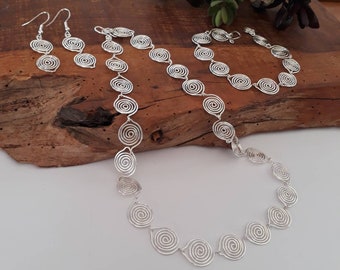 Silver Spiral Jewellery Gift Set