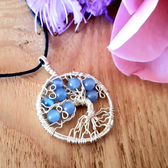 Tree of Life Pendant Necklace Pagan Wicca Celtic Jewellery Birthday or Anniversary Gifts for Her Beaded Necklace Unique Gift Etsy