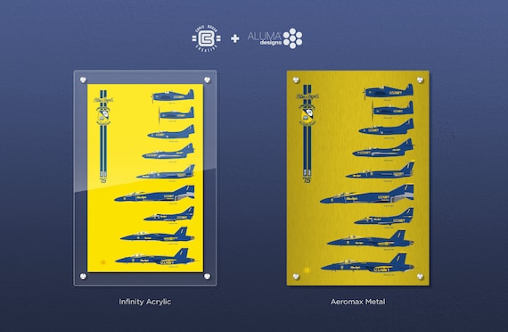 Blue Angels Chronology 75th Direct Prints - 16" x 24" - Ready To Hang