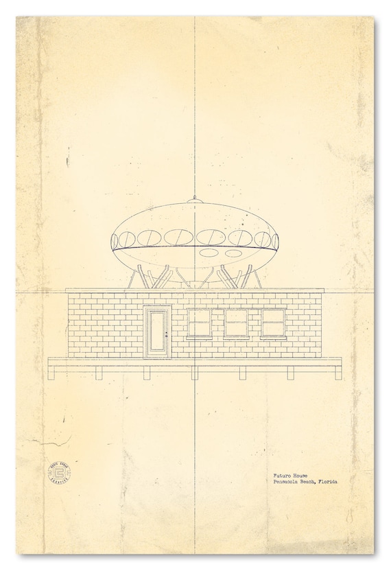 Futuro Beach House Blueprint