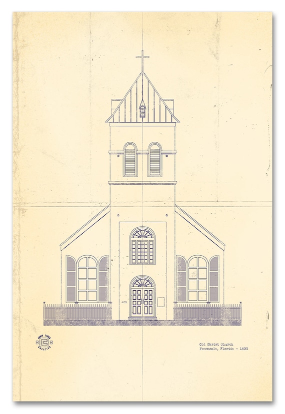 Old Christ Church Blueprint