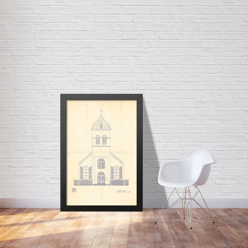 Old Christ Church Blueprint