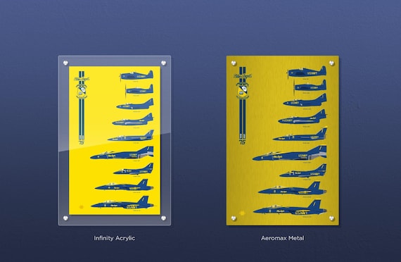 Blue Angels Chronology 75th Direct Prints - 16" x 24" - Ready To Hang