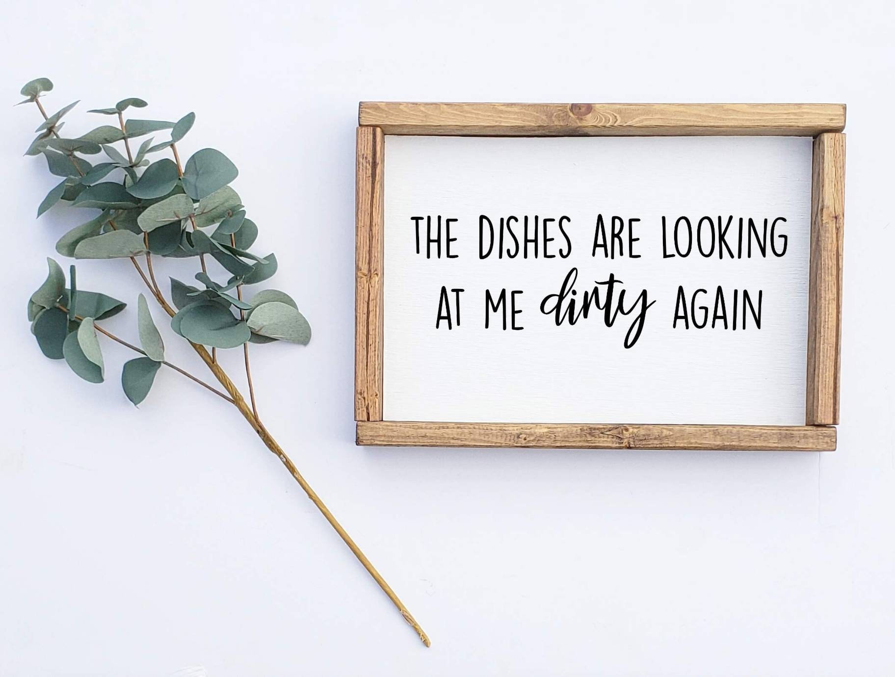 Dirty Dishes Gift Idea Funny Quotes Wall Art Wood Sign - Etsy