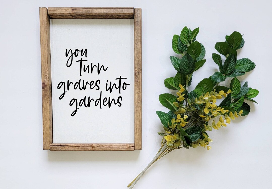Graves Into Gardens Worship Songs Wood Sign Wall Decor Etsy