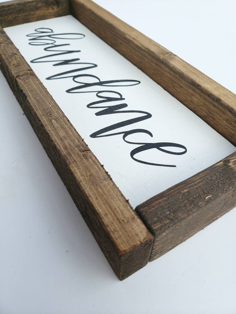 Word of the Year Wall Art Wood Sign Farmhouse Inspired - Etsy